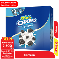 Promo Harga Oreo Mini Biskuit Sandwich Vanilla 20 gr - Alfamart