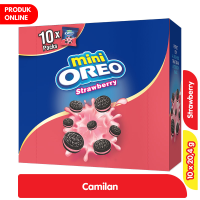 Promo Harga Oreo Mini Biskuit Sandwich Strawberry 20 gr - Alfamart