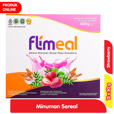 Promo Flimeal Minuman Sereal Stroberi 12 x 50 g Alfamart