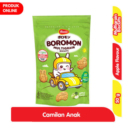 Promo Monde Boromon Biskuit Multigrain Snack Anak Apel 50 g Alfamart