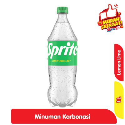Promo Sprite Original Minuman Soda Rasa Lemon Jeruk Nipis Botol 1 L Alfamart