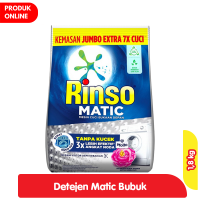 Promo Harga Rinso Detergent Matic Powder Front Load + Molto 2000 gr - Alfamart