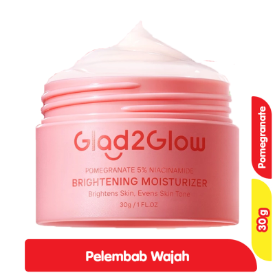 Promo Glad2Glow Moisturizer Pelembap & Pencerah Wajah Pomegranate 30 g Alfamart