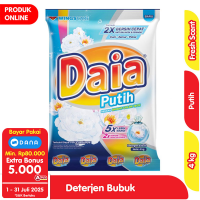 Promo Harga Daia Deterjen Bubuk Putih 4000 gr - Alfamart