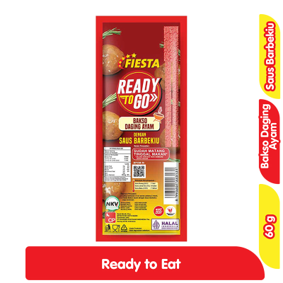 Promo Fiesta Ready to Go Bakso Daging Ayam Saus Barbekiu 60 g Alfamart