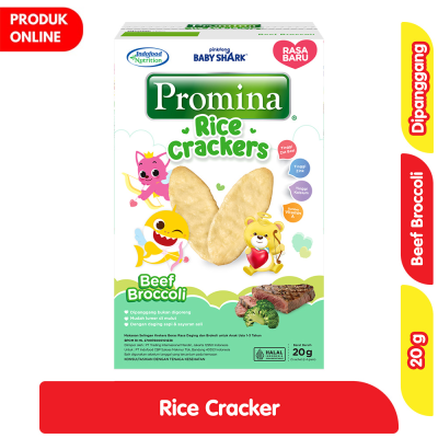 Promo Promina Rice Crackers Snack Bayi Beef Broccoli 20 g Alfamart