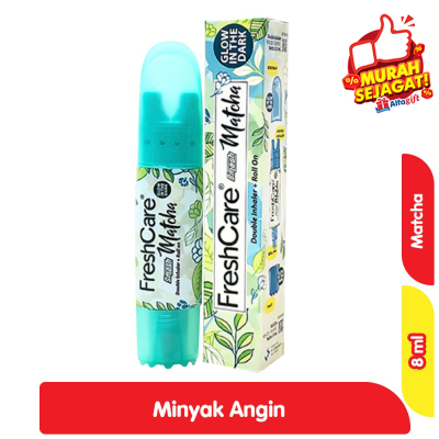 Promo FreshCare Minyak Angin Aromaterapi Smash Double Inhaler + Roll On Matcha 8 ml Alfamart