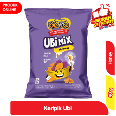 Promo KuSuka Ubi Mix Keripik Ubi Honey 40 g Alfamart