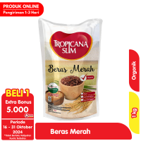 Promo Harga Tropicana Slim Beras Merah Organik 1000 gr - Alfamart