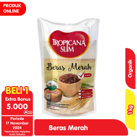 Promo Harga Tropicana Slim Beras Merah Organik 1000 gr - Alfamart