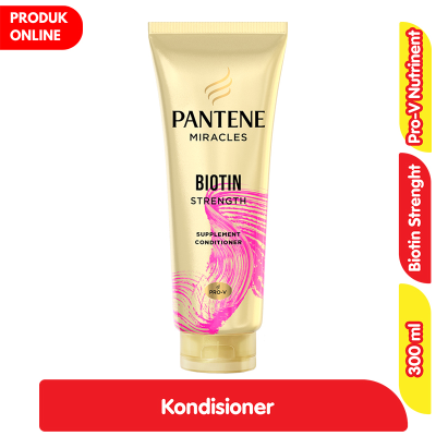 Promo Pantene Miracles Biotin Strength Kondisioner Rambut Rontok 300 ml Alfamart