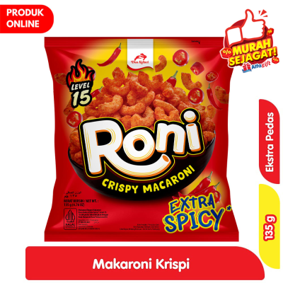 Promo Dua Kelinci Roni Makaroni Krispi Ekstra Pedas 135 g Alfamart