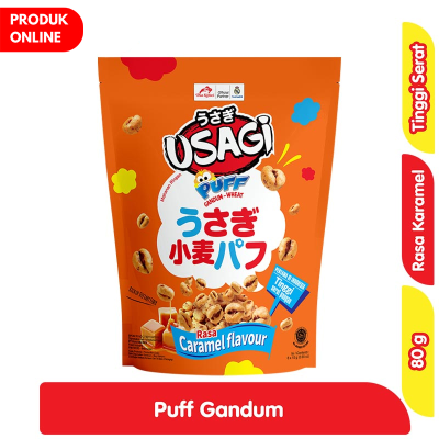 Promo Dua Kelinci Usagi Puff Gandum Karamel Pouch 80 g Alfamart