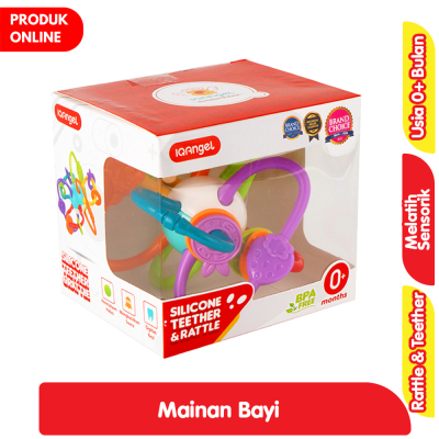 Promo IQAngel Mainan Kerincingan & Gigitan Bayi Bahan Silikon Alfamart
