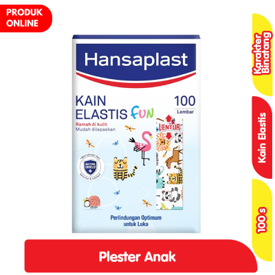 Promo Hansaplast Junior Fun Plester Luka Anak Elastis Motif Karakter 100 s Alfamart