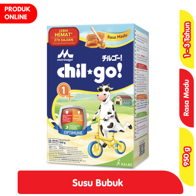 Promo Morinaga chil-go 1+ Susu Bubuk Pertumbuhan Anak 1 - 3 Tahun Madu 950 g Alfamart