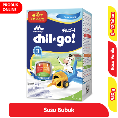 Promo Morinaga chil-go 3+ Susu Bubuk Pertumbuhan Anak 3 - 12 Tahun Vanila 950 g Alfamart