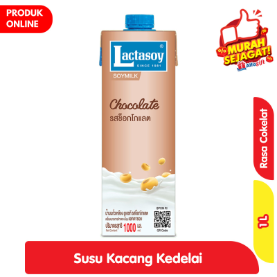Promo Lactasoy Susu Kacang Kedelai UHT Rasa Cokelat 1 L Alfamart