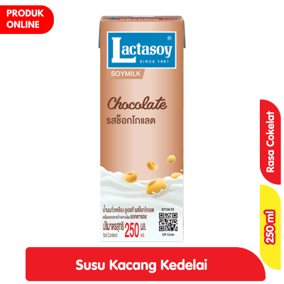 Promo Lactasoy Susu Kacang Kedelai UHT Rasa Cokelat 250 ml Alfamart