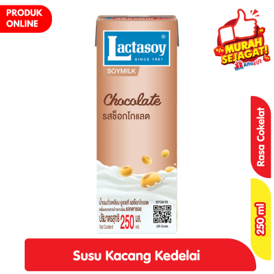 Promo Lactasoy Susu Kacang Kedelai UHT Rasa Cokelat 250 ml Alfamart