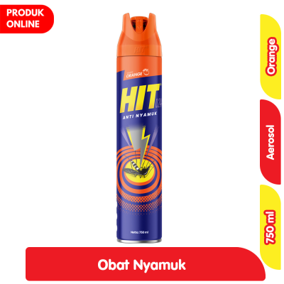 Promo HIT Obat Nyamuk Aerosol Orange 750 ml Alfamart