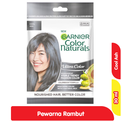 Promo Garnier Color Naturals Ultra Color Pewarna Rambut Cool Ash 30 g Alfamart