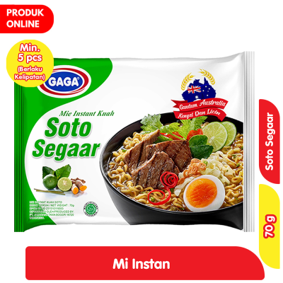 Promo Gaga Mi Instan Kuah Soto Segaar 70 g Alfamart