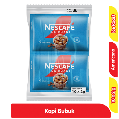 Promo Nescafe Ice Roast Kopi Instan Americano Bag 10 x 2 g Alfamart