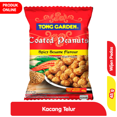 Promo Tong Garden Kacang Telur Rasa Wijen Pedas 45 g Alfamart