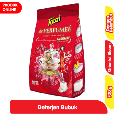 Promo Total Detergen Bubuk + Pelembut Pakaian Oriental Blossom 700 g Alfamart