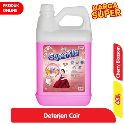 Promo BuKrim SuperKlin Sensorial Deterjen Cair Jinhae Cherry Blossom Jerigen 4.5 L Alfamart