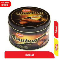 Promo Harga Monde Bourbon Biskuit Cokelat Krim Cokelat 500 gr - Alfamart