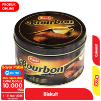 Promo Harga Monde Bourbon Biskuit Cokelat Krim Cokelat 500 gr - Alfamart