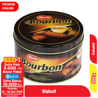 Promo Harga Monde Bourbon Biskuit Cokelat Krim Cokelat 500 gr - Alfamart