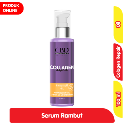 Promo CBD Collagen Repair Serum Oil untuk Rambut Rusak 100 ml Alfamart