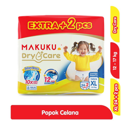 Promo Makuku Dry Care Popok Celana Bayi XL 24 + 2 pcs Alfamart