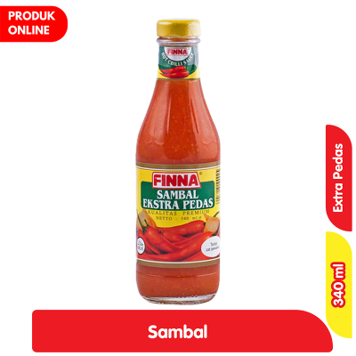 Promo Finna Saus Sambal Ekstra Pedas Botol 340 ml Alfamart