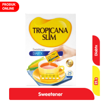 Promo Harga Tropicana Slim Sweetener Diabtx 25 pcs - Alfamart