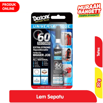 Promo Dextone Instant Glue Universal Lem Tetes Sepatu 20 g Alfamart