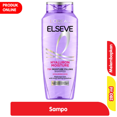 Promo L'Oreal Paris Elseve Hyaluron Moisture Sampo Melembabkan 280 ml Alfamart
