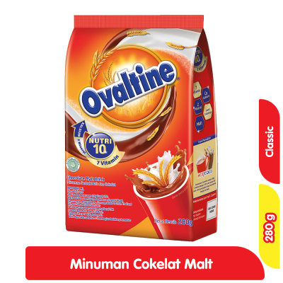 Promo Ovaltine Classic Minuman Cokelat Malt 280 g Alfamart