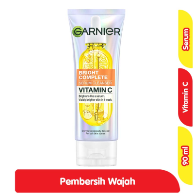 Promo Garnier Bright Complete Serum Pembersih Wajah Vitamin C 90 ml Alfamart