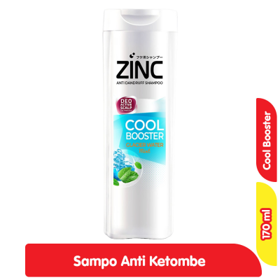 Promo Zinc Sampo Anti Ketombe Cool Booster Mint 170 ml Alfamart