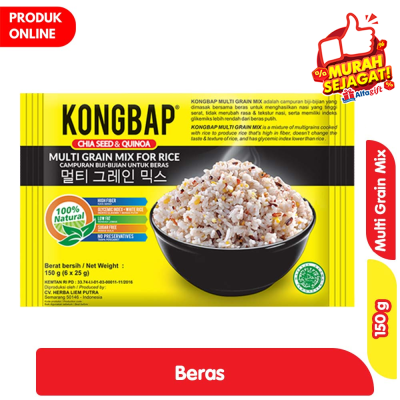 Promo Kongbap Beras Multi Grain Mix Chiaseed & Quinoa 150 g Alfamart