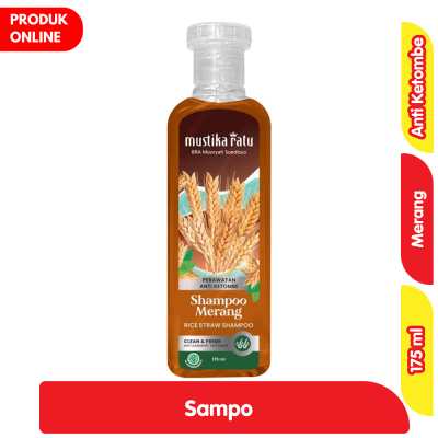 Promo Mustika Ratu Sampo Merang Perawatan Rambut Anti Ketombe 175 ml Alfamart