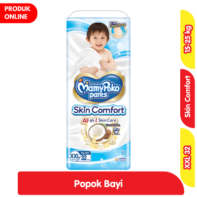 Promo MamyPoko Skin Comfort Popok Celana Bayi XXL 32 pcs Alfamart