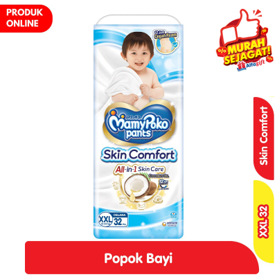 Promo MamyPoko Skin Comfort Popok Celana Bayi XXL 32 pcs Alfamart