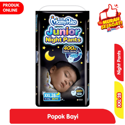 Promo MamyPoko Junior Night Popok Celana Bayi Boys XXL 28 pcs Alfamart