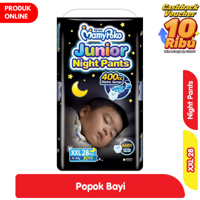 Promo MamyPoko Junior Night Popok Celana Bayi Boys XXL 28 pcs Alfamart