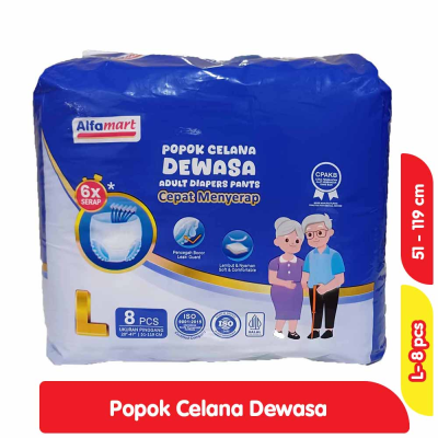 Promo Alfamart Popok Celana Dewasa L 8 pcs Alfamart
